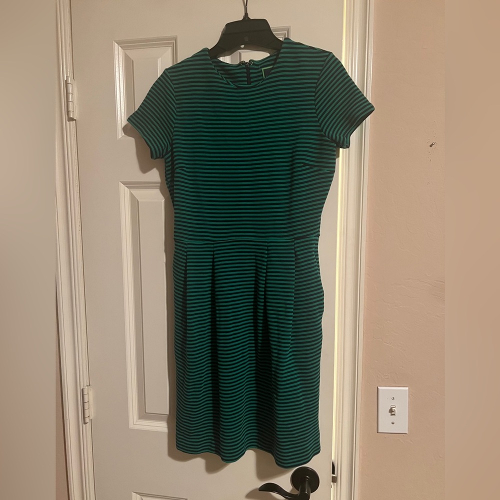C Wonder blue and green dress
